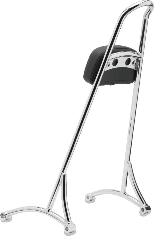Burly Brand — Tall Sissy Bar, Chrome, 20"