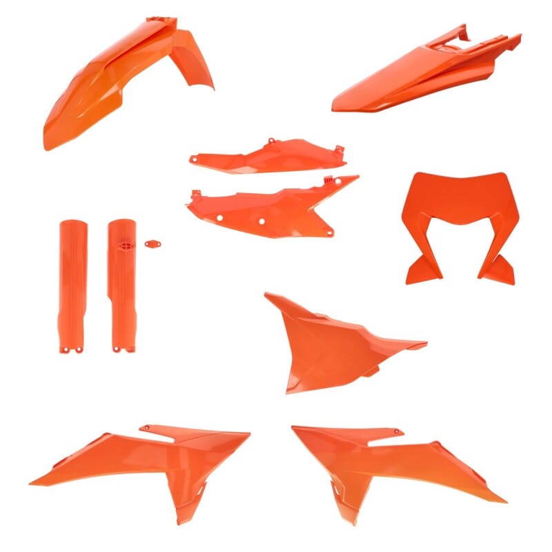 Acerbis — Acerbis 2026 KTM 250-500 EXC-F/ 125-300 XC-W/ 450 XCF-W Full Plastic Kit - 16 Orange
