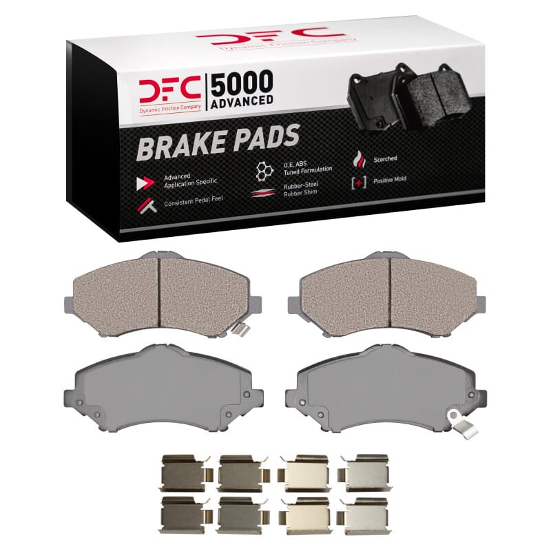 DFC — DFC 08-12 Chrysler Town & Country Front 5000 Advanced Semi Metallic Brake Pads and Hardware Kit
DFC Brake Pad Set