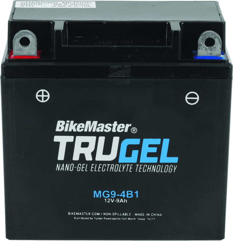 BikeMaster — MG9-4B1 Battery, 135mm L x 75mm W x 139mm H, 150 CCA