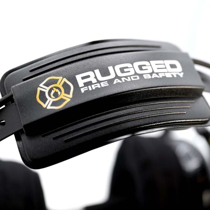 Rugged Radios — Rugged Radios FHS Over-The-Head Fire Safety Industrial Headset With PTT Button / No Cable
