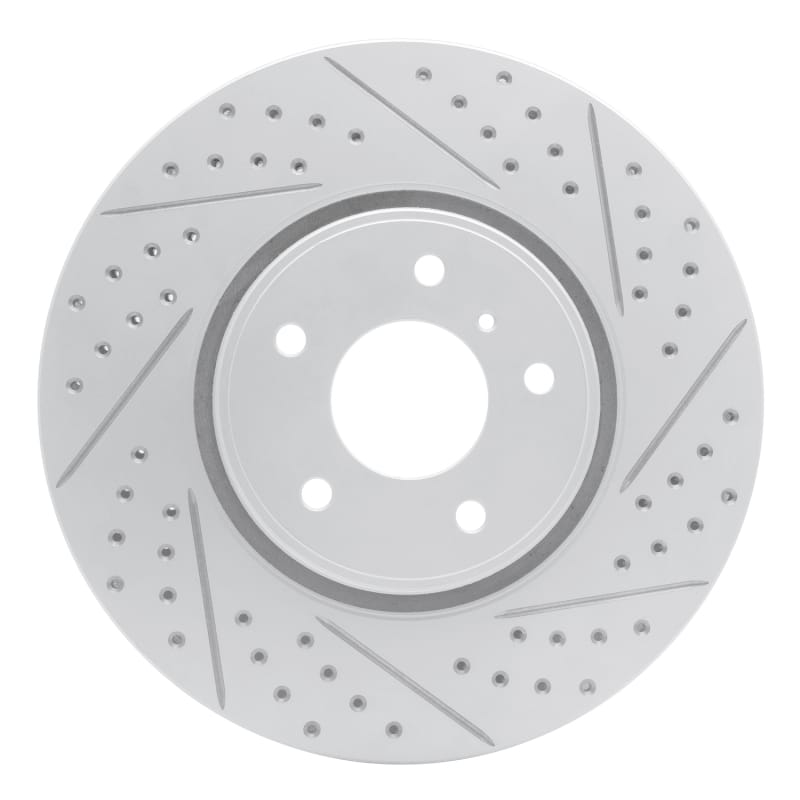 R1 Concepts — R1 05-14 Infiniti Fx35 Front Right Drilled & Slotted Geo-Carbon Rotor