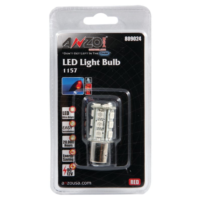 ANZO — ANZO LED Bulbs Universal LED 1157 Red - 18 LEDs 1 3/4in Tall
BulbExt
Bulb