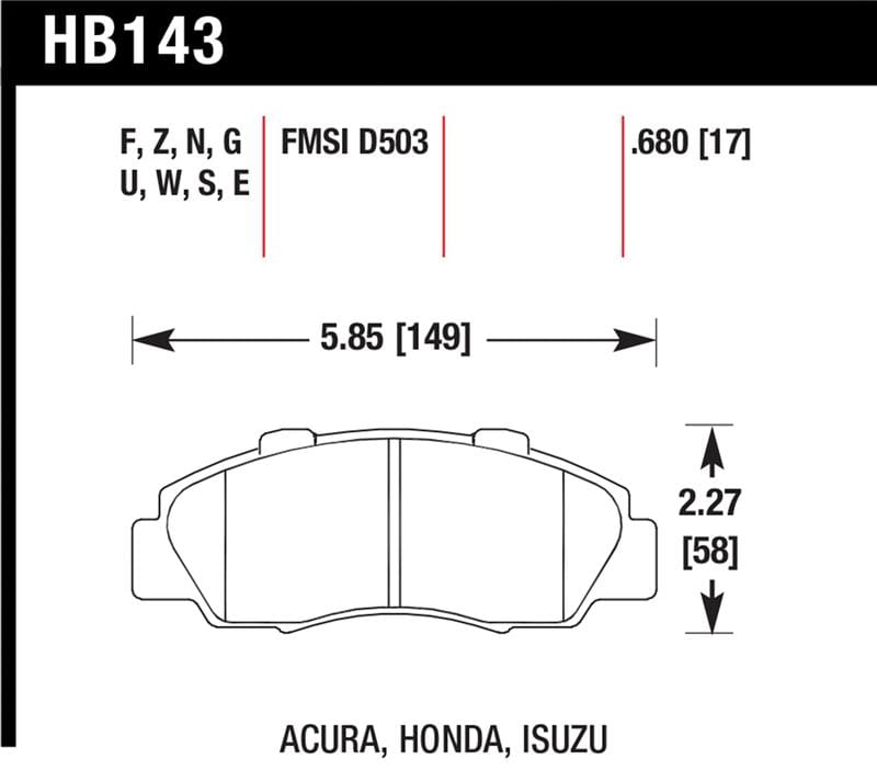 Hawk Performance — Performance Ceramic Disc Brake Pad