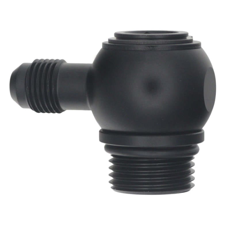 DeatschWerks — DeatschWerks 10AN ORB Male to 6AN Male Flare Low Profile 90-Degree Swivel - Anodized Matte Black
Lines & Fittings