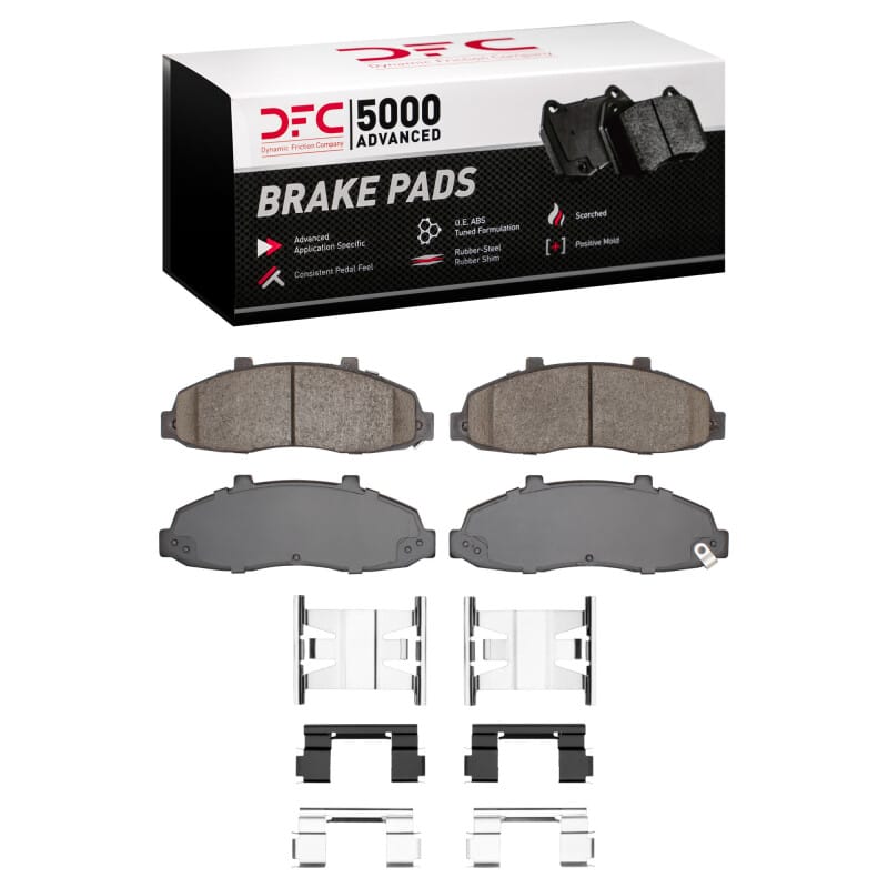 DFC — DFC 97-04 Ford F-150 RWD Front 5000 Advanced Ceramic Brake Pads and Hardware Kit
DFC Brake Pad Set
