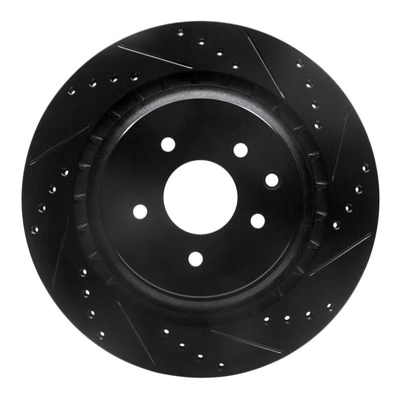 R1 Concepts — R1 08-25 Infiniti Q60 Rear Right Drilled & Slotted Black Brake Rotor
R1 Brake Rotor Drill