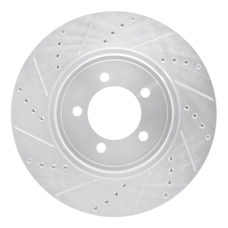 R1 Concepts — R1 03-05 Lincoln AVIATOR Front Left Drilled & Slotted Silver Brake Rotor
R1 Brake Rotor Drill