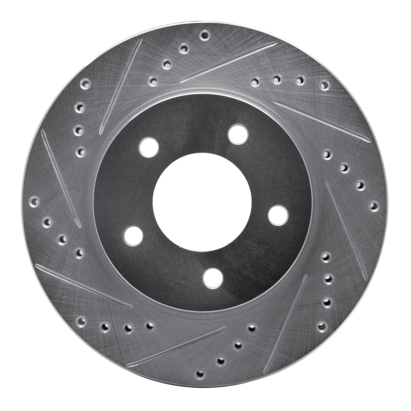 R1 Concepts — R1 98-00 Chrysler LHS Front Left Drilled & Slotted Silver Brake Rotor
R1 Brake Rotor Drill