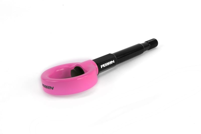 Perrin Performance — PERRIN 08-14 Subaru WRX/STI (Hatchback) Tow Hook Kit (Rear) - Hyper Pink