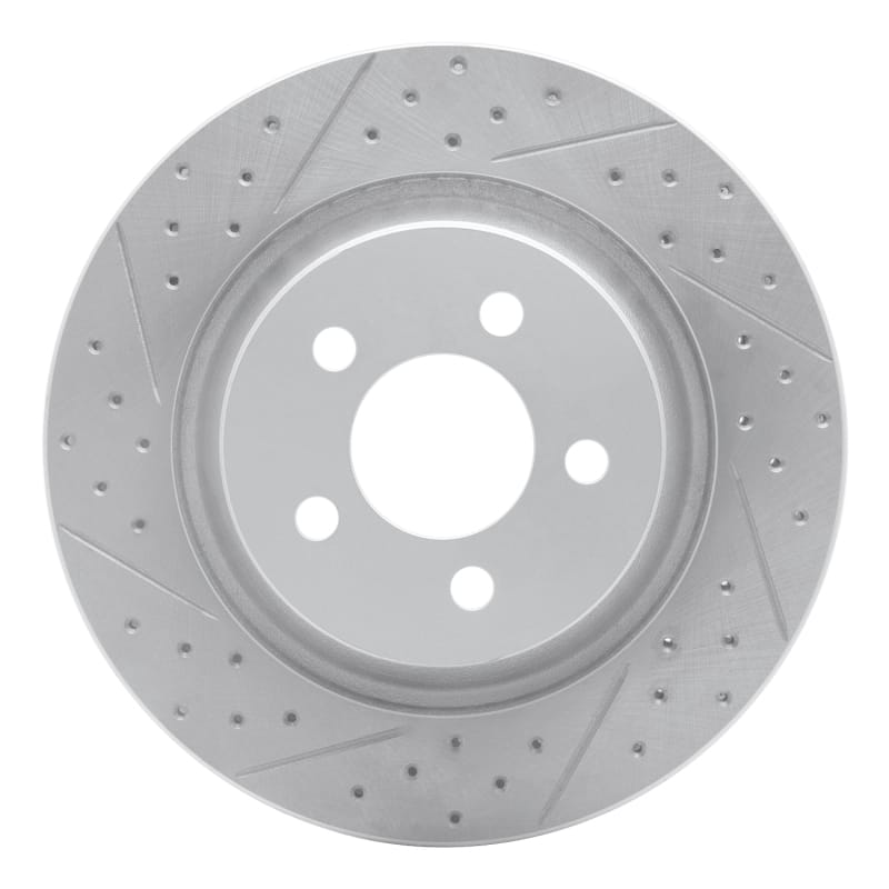 R1 Concepts — R1 11-12 Jeep Liberty Front Left Drilled & Slotted Geo-Carbon Rotor