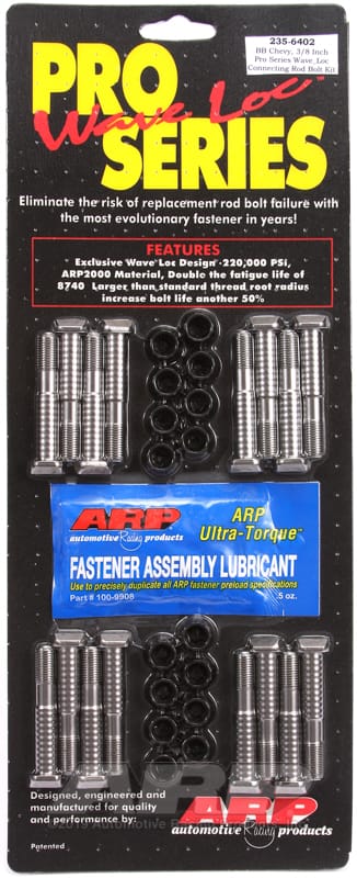 ARP — ARP BB Chevy 3/8in pro wave-loc rod bolt kit