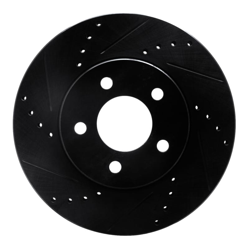 R1 Concepts — R1 05-10 Ford Mustang Front Left Drilled & Slotted Black Brake Rotor
R1 Brake Rotor Drill