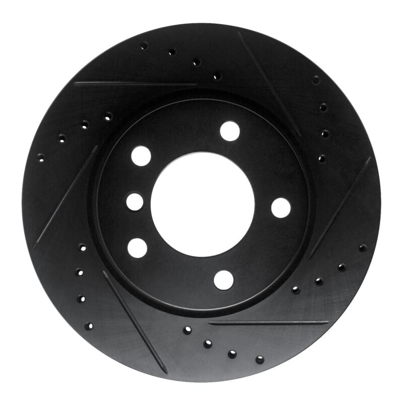 R1 Concepts — R1 05-07 BMW 120i (Mexico) Front Right Drilled & Slotted Black Brake Rotor
R1 Brake Rotor Drill