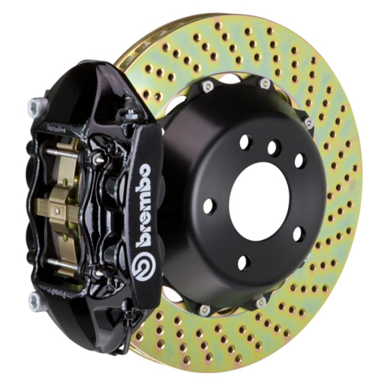Brembo — Brembo 13-17 Accord (Gen9) Front GT BBK 4 Piston Cast 365x29 2pc Rotor Drilled-Black
