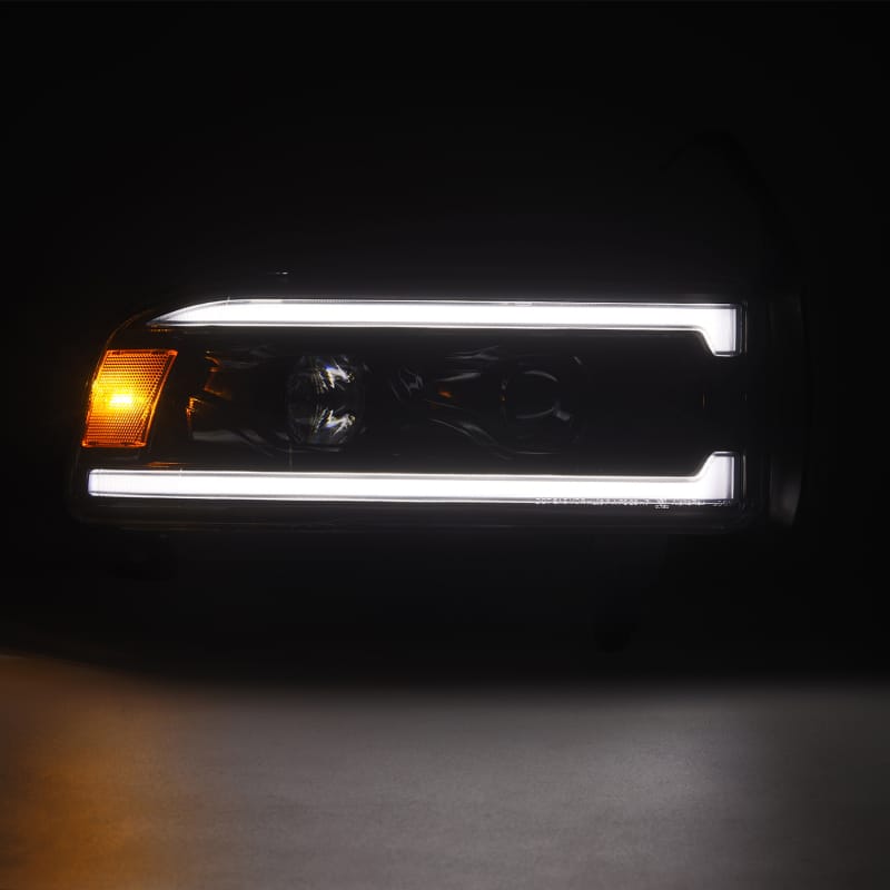 AlphaRex — AlphaRex 94-01 RAM 1500 LUXX LED Proj Headlights Alpha-Blk w/Activ Light/Seq Signal/SB DRL
Projector Headlights
