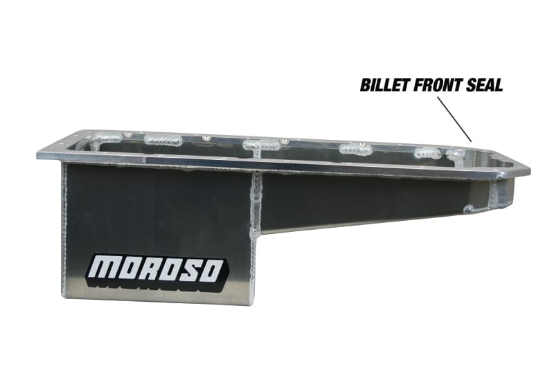 Moroso — Moroso Hemi Gen 3 (w/Dragpack K-Members) Drag Race Baffled Wet Sump 10qt 7.5in Aluminum Oil Pan