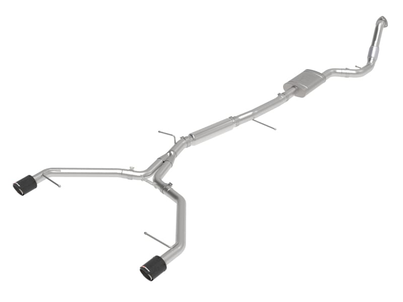 aFe — aFe 17-19 Audi A4 (B9) MACH Force-Xp 3in to 2.5in 304 SS Cat-Back Exhaust System-Dual Carbon Tips
Cat-Back Exhaust