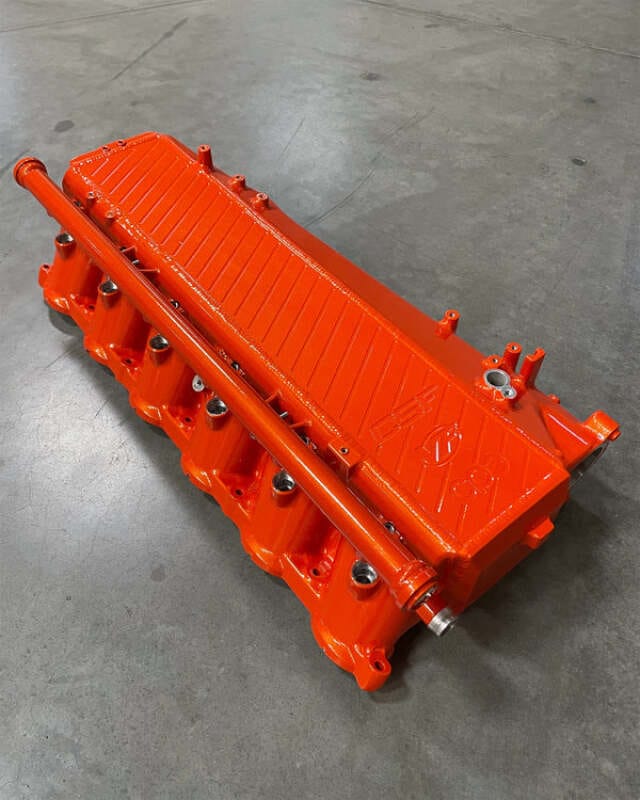 CSF — CSF Toyota A90/A91 Supra/ BMW G-Series B58 Charge-Air Cooler Manifold - Tangerine Twist Sparkle