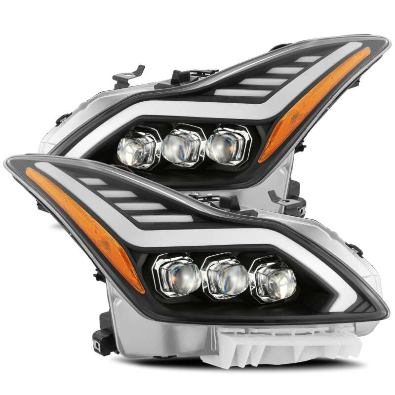 AlphaRex — AlphaRex 08-13 Infiniti G37 Coupe SD NOVA LED Proj Headlights Plank Gloss Blk w/Activ Light/Seq Sig
Projector Headlights