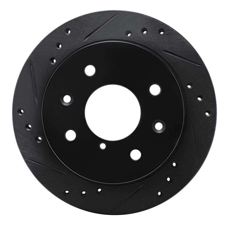 R1 Concepts — R1 84-85 Mazda RX-7 Rear Left Drilled & Slotted Black Brake Rotor
R1 Brake Rotor Drill