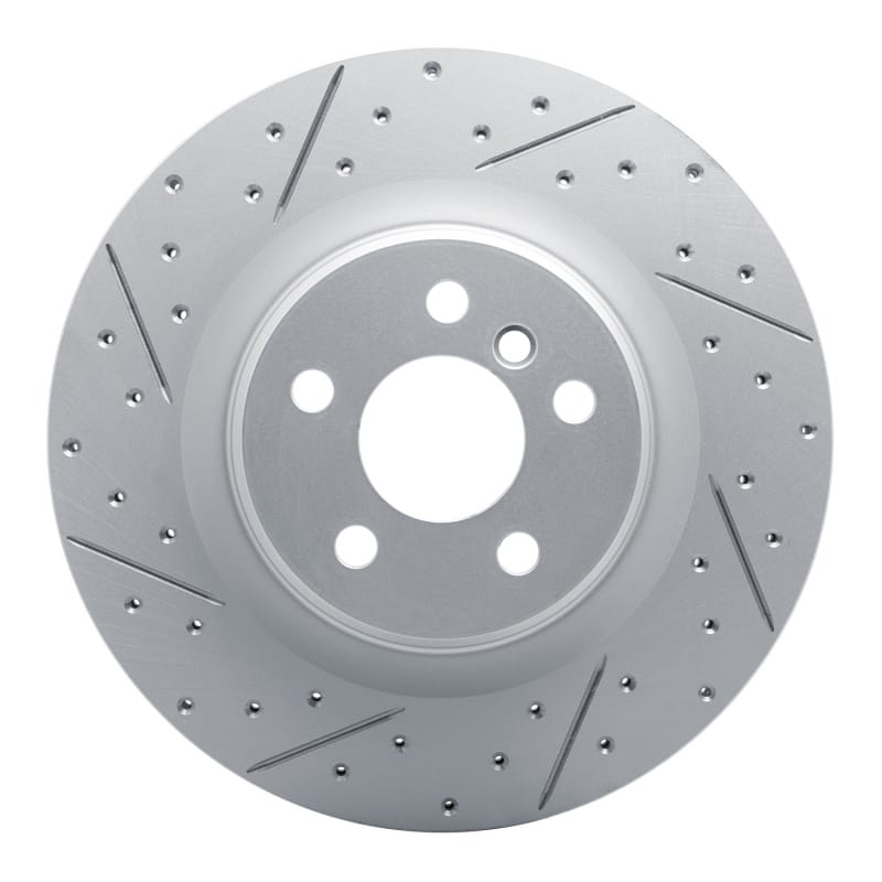 R1 Concepts — R1 19-24 BMW X2 Rear Left Drilled & Slotted Geo-Carbon Rotor