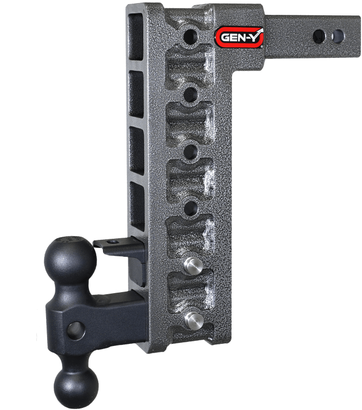 GEN-Y Hitch — Gen-Y Mega Duty 2in Shank 12.5in Drop 10K Hitch w/GH-031 Dual-Ball/GH-032 Pintle Lock
Drop Hitch