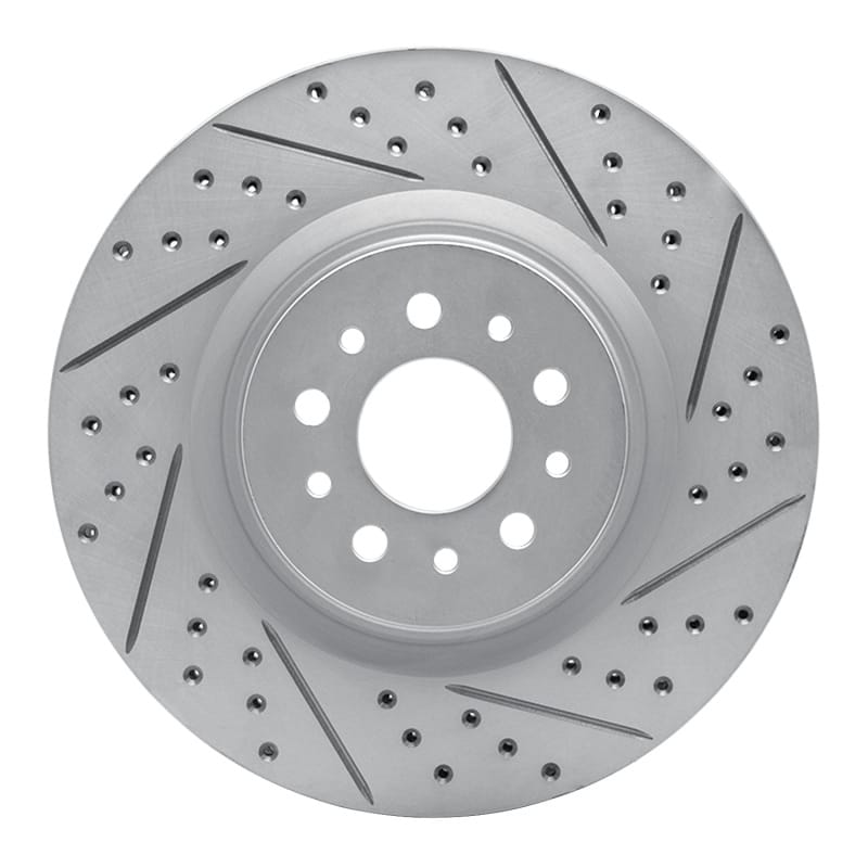 R1 Concepts — R1 15-22 Ram Promaster City Front Right Drilled & Slotted Geo-Carbon Rotor