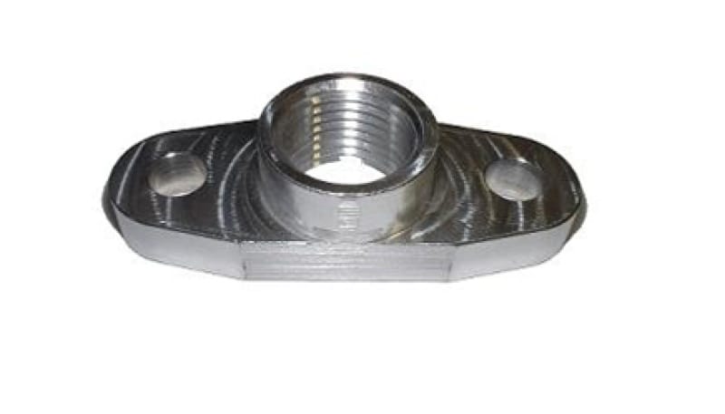 Torque Solution — Torque Solution Billet Oil Drain Flange: Universal T3/T4 & PTE Turbos
