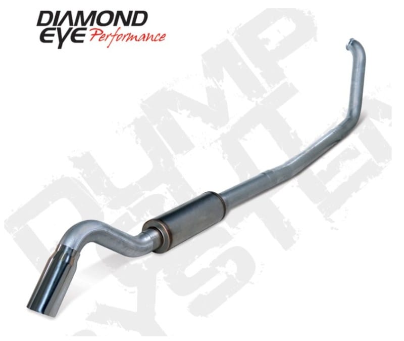 Diamond Eye Performance — Diamond Eye KIT 4in Turbo Back SGL SS: TURN DOWN 00-03 FORD 7.3L F250/F350