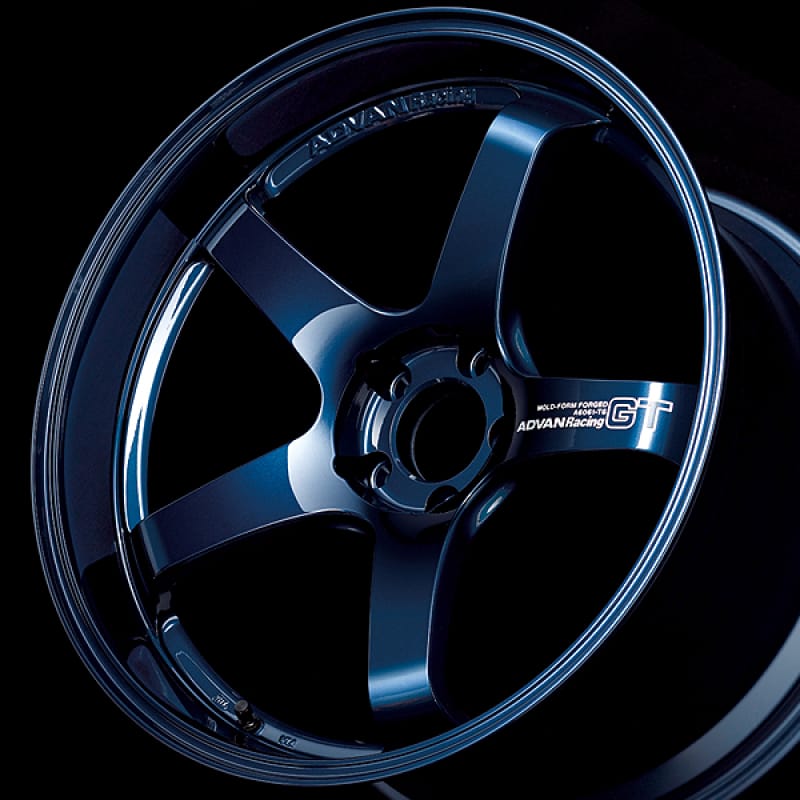 Advan — Advan GT Premium Version 19x10 +32 5x120 Racing Titanium Blue Wheel