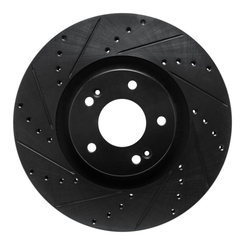 R1 Concepts — R1 2021-2025 Hyundai Santa Fe Front Left Drilled & Slotted Black Brake Rotor
Disc Brake Rotor