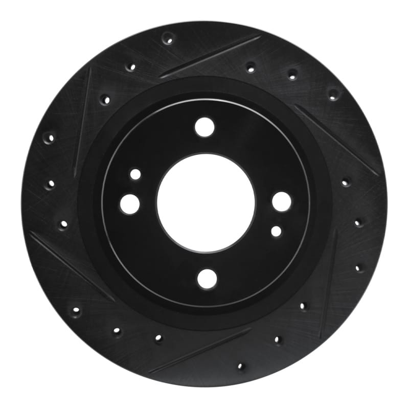 R1 Concepts — R1 16-25 Dodge Attitude (Mexico) Front Left Drilled & Slotted Black Brake Rotor
R1 Brake Rotor Drill