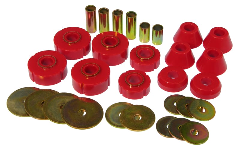 Prothane — Prothane 73-80 Chevy C10 Body Mount Kit - Red
BODY/SUB-FRAME MNTS