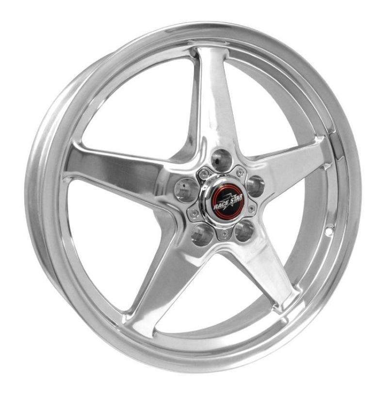 Race Star — Race Star 92 Drag Star 18x5.00 5x4.50bc 2.00bs Direct Drill Polished Wheel