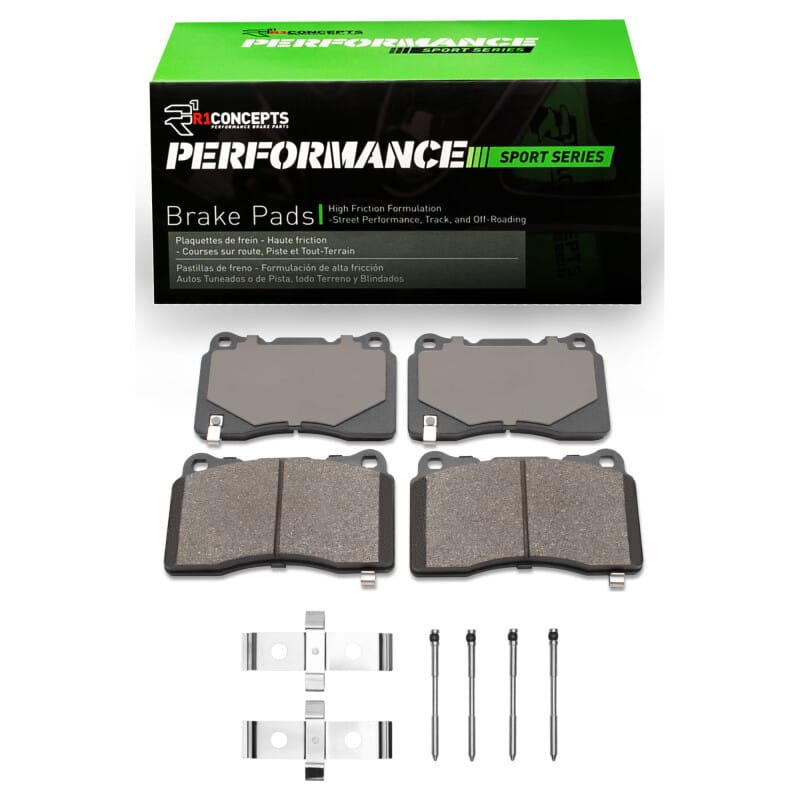 R1 Concepts — R1 2005-2006 Ford GT Front R1 Performance Sport Pads & Hardware Kit
R1 Performance Sport