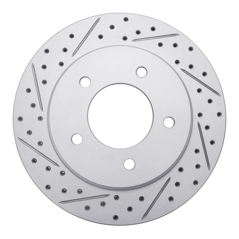 R1 Concepts — R1 97-04 Ford F-150 4WD Front Left Drilled & Slotted Geo-Carbon Rotor