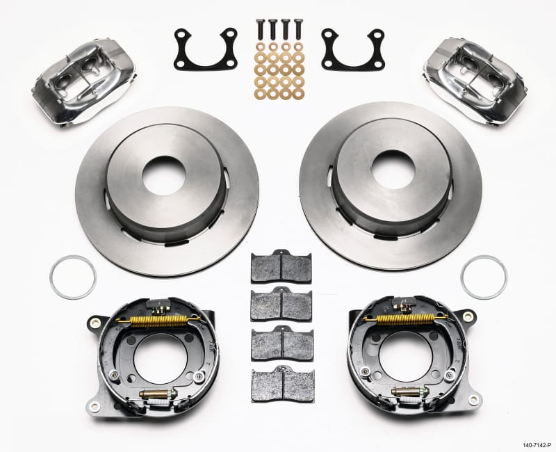 Wilwood — Wilwood Forged Dynalite P/S Park Brake Kit Polished Big Ford 2.36in Offset Currie Blank
BRAKE KIT