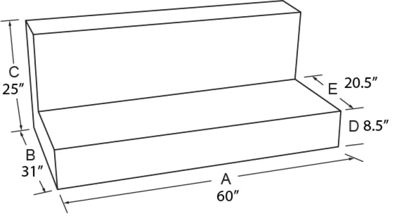 Tradesman — Tradesman Aluminum Rectangular Liquid Storage Tank (60-100 Storage) - Brite