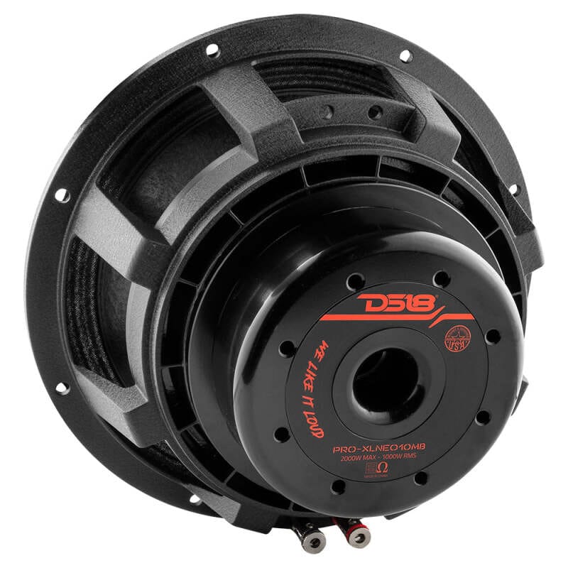 DS18 — DS18 10in 1000 Watts RMS 8 ohm Neodymium Mid-Bass Loudspeaker