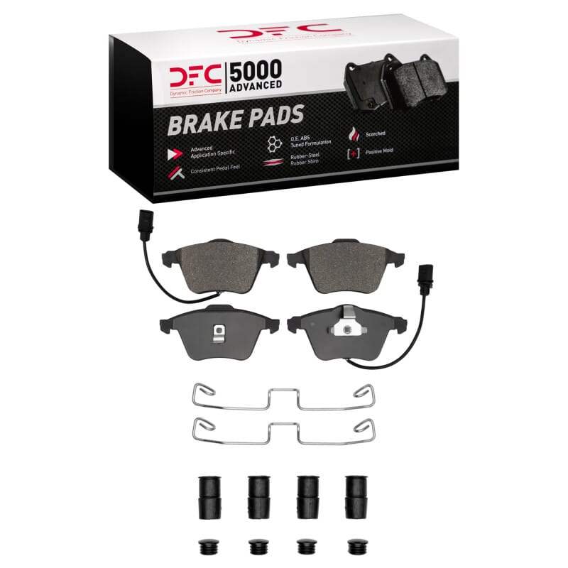 DFC — DFC 01-05 Audi ALLROAD Front 5000 Advanced Low Metallic Brake Pads and Hardware Kit
DFC Brake Pad Set