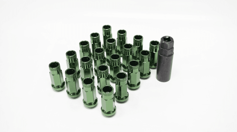 Wheel Mate — Wheel Mate 12x1.25 48mm Muteki SR48 Dark Green Open End Lug Nuts