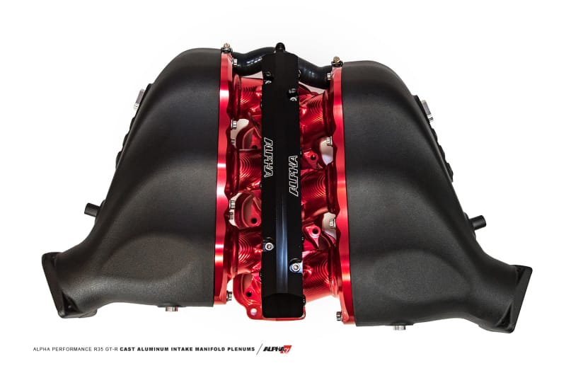 AMS — AMS Performance 2009+ Nissan GT-R Alpha Carbon Fiber/Billet Intake Manifold w/Std Fuel Rail - Red
VR38 Intake Manifold