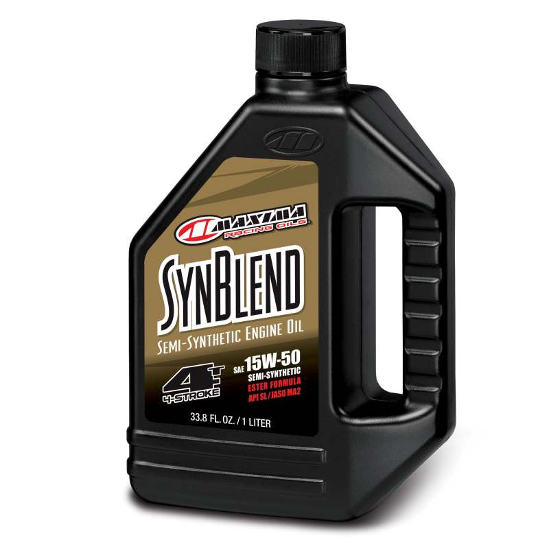 Maxima — Maxima Syn Blend Ester 4T Semi-Synthetic 15W50 Engine Oil - 1L