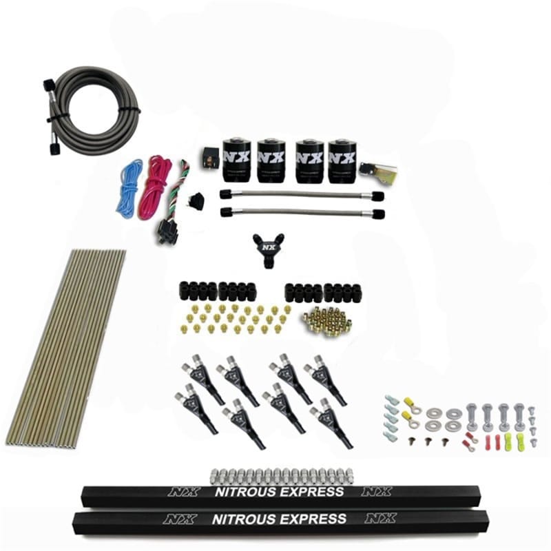 Nitrous Express — Nitrous Express Pro-Shk/Gas 4 Solenoids Nitrous Kit (250-650HP) w/Rails w/o Bottle
Injection System Kit
N2OSys
