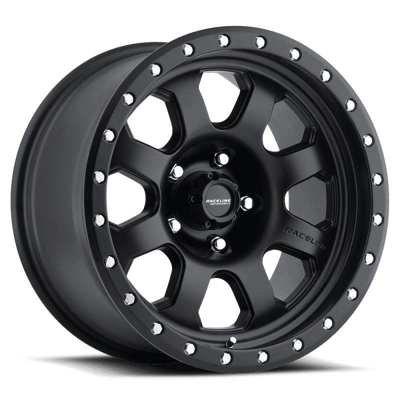 Raceline — Raceline 929B Avenger 17x9in / 8X165.1 BP / 20mm Offset / 130.81mm Bore - Satin Black Wheel