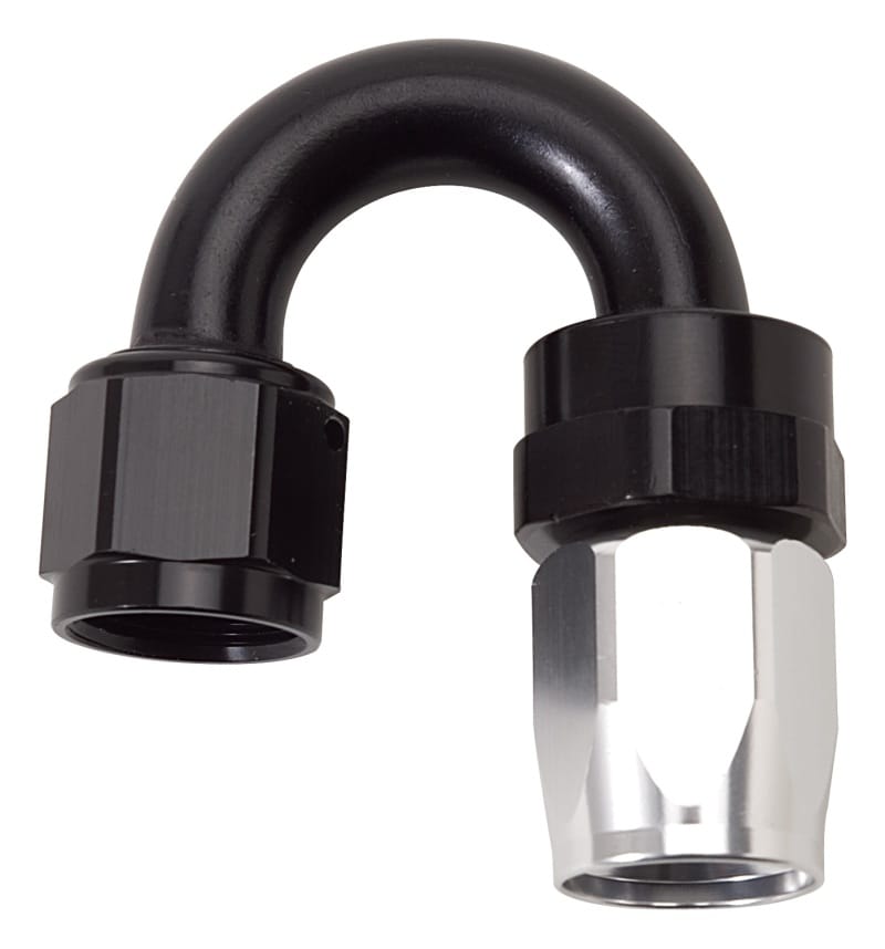 Russell — Russell Performance -12 AN Black/Silver 180 Degree Tight Radius Full Flow Swivel Hose End
Hose Fitting