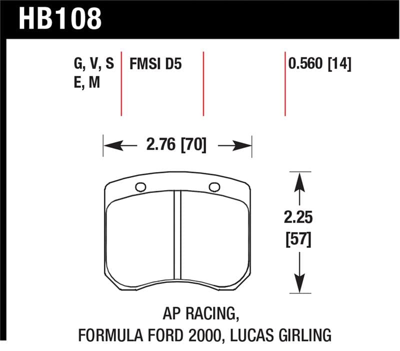 Hawk Performance — Blue 9012 Disc Brake Pad