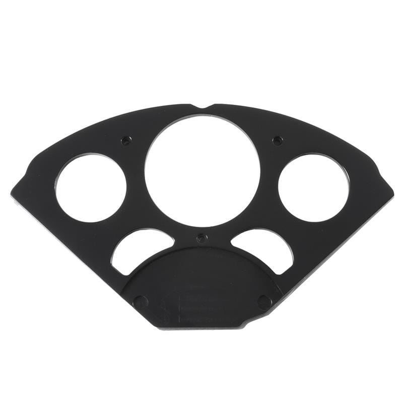 AutoMeter — DASH INSERT, CHEVY 55-56, 1 X 3-1/8" & 4 X 2-1/16", SR BEZEL, BLACK