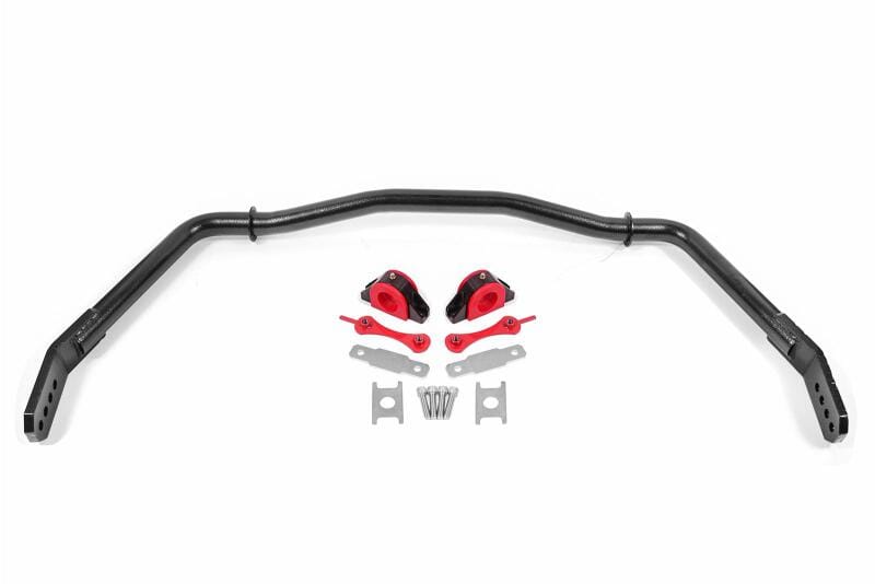 BMR Suspension — BMR 05-14 Ford Mustang Front Hollow 38mm Sway Bar Kit w/ Bushings - Hammertone Black